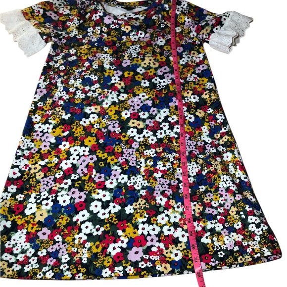 Ann Taylor petite Floral Eyelet Cuff Shift T-Shirt dress size XSP - Picture 9 of 9
